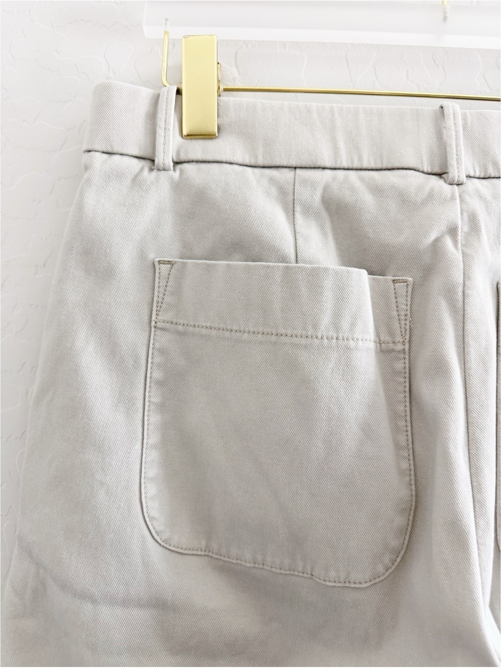 SPANX Supersmooth Stretch Twill Wide Leg Pant In Bone Size XL TALL - Picture 10 of 13